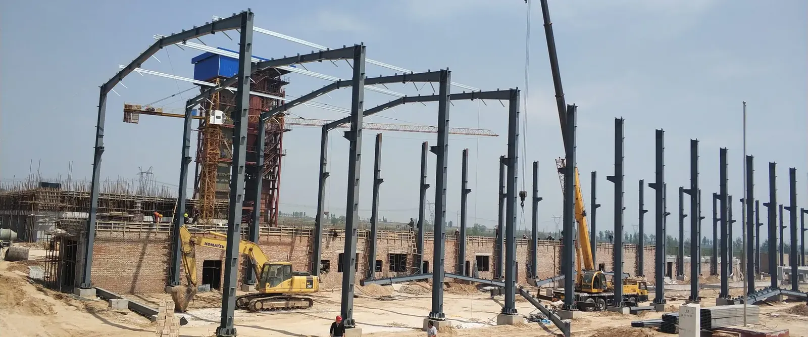 Factory building and construction