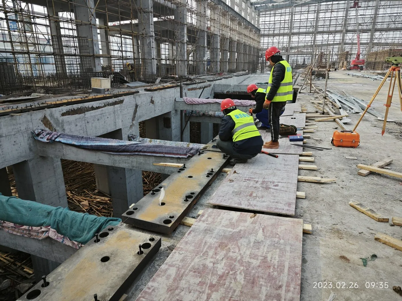 Main machine installation